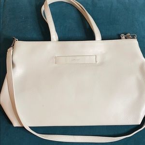 Matt & Nat Accessories - Matt & Nat tote/lap top purse - cream white Matt & Nat Accessories - Matt & Nat tote/lap top purse - cream white